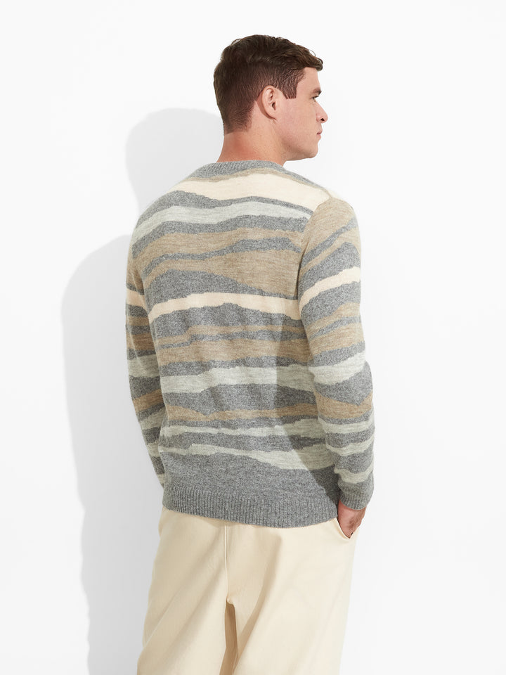 Suéter Zar De Baby Alpaca Color Gris