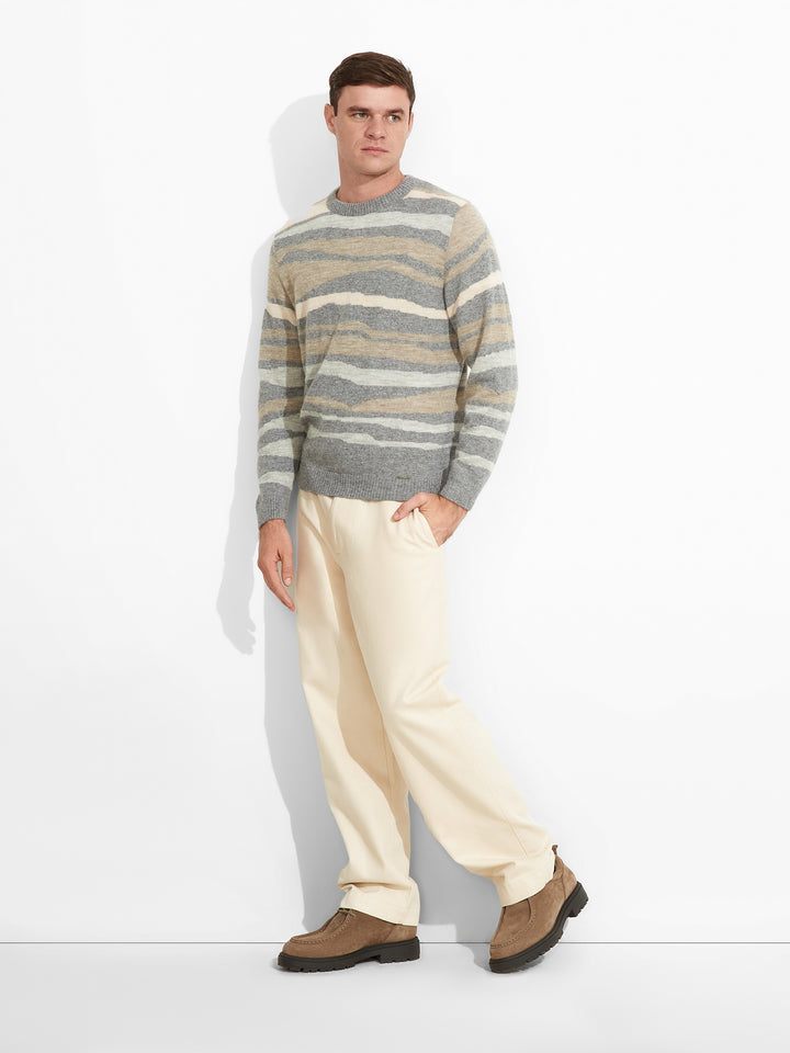 Suéter Zar De Baby Alpaca Color Gris