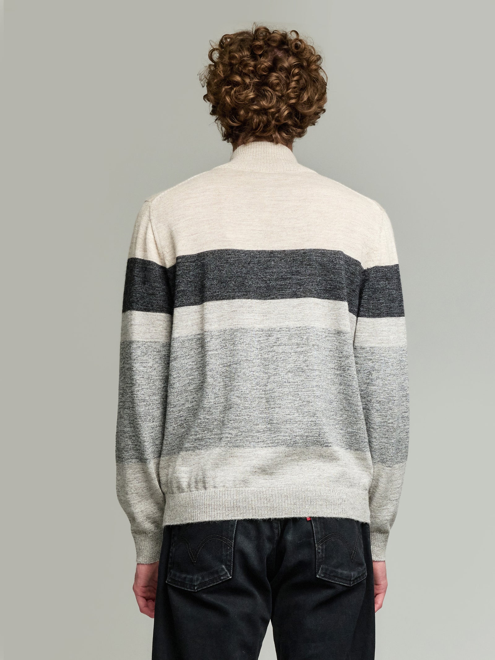 Yonas Baby Alpaca Sweater in Grey