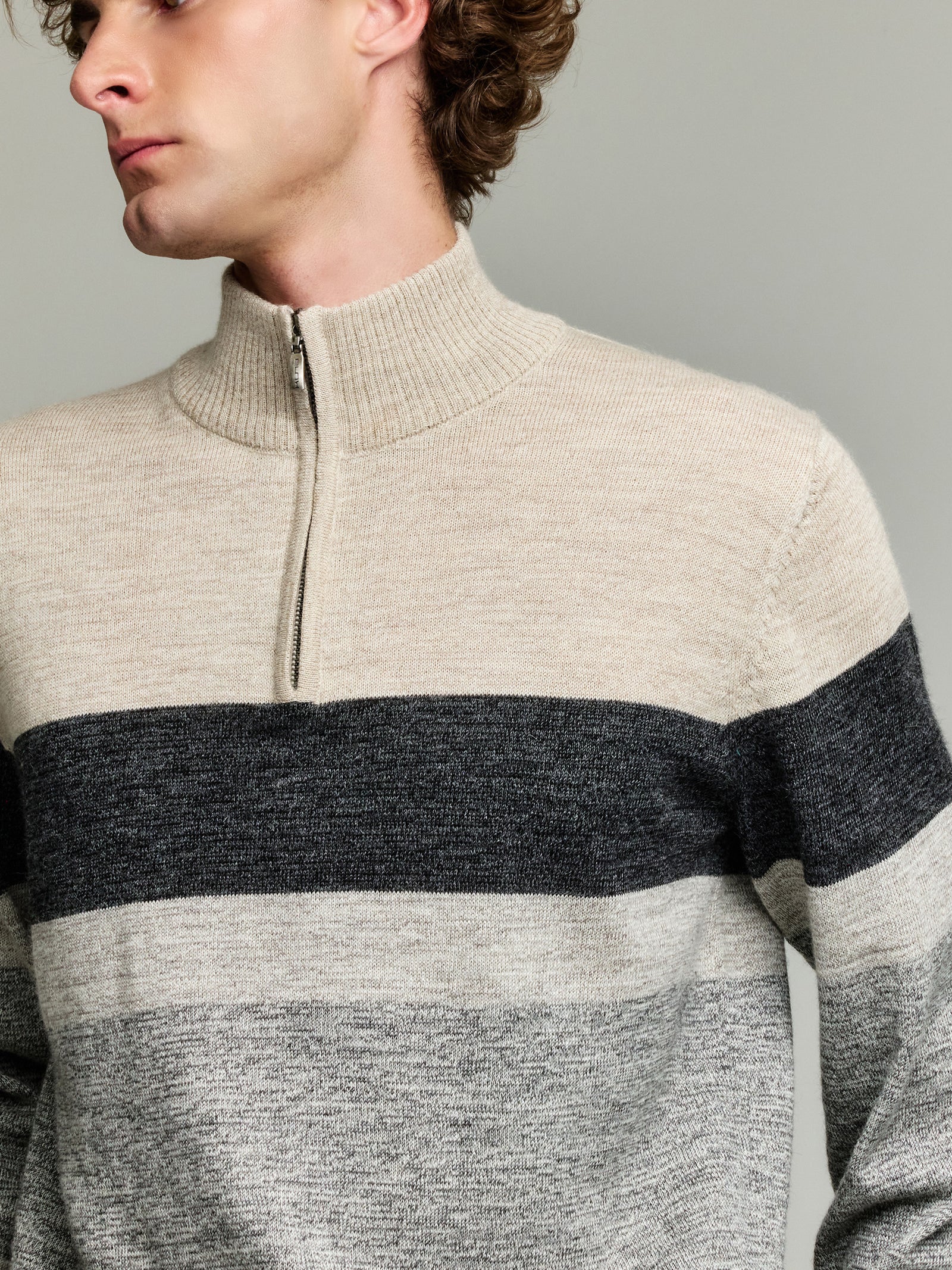 Yonas Baby Alpaca Sweater in Grey