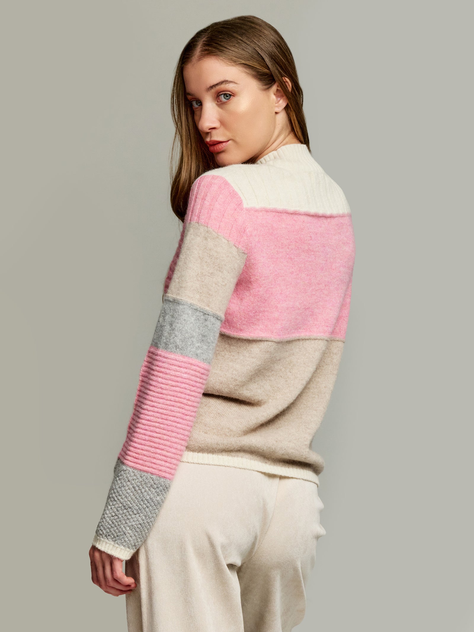 Suéter Ysrael De Baby Alpaca Color Ecru