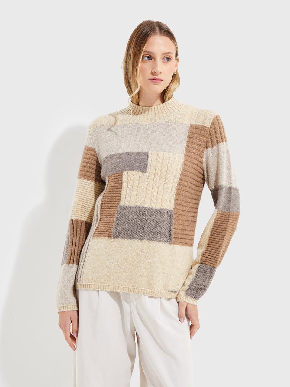 Ysrael Sweater in Baby Alpaca Color Beige