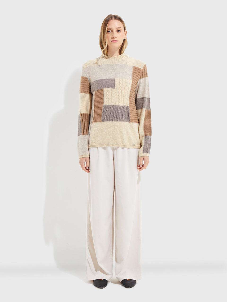 Ysrael Sweater in Baby Alpaca Color Beige