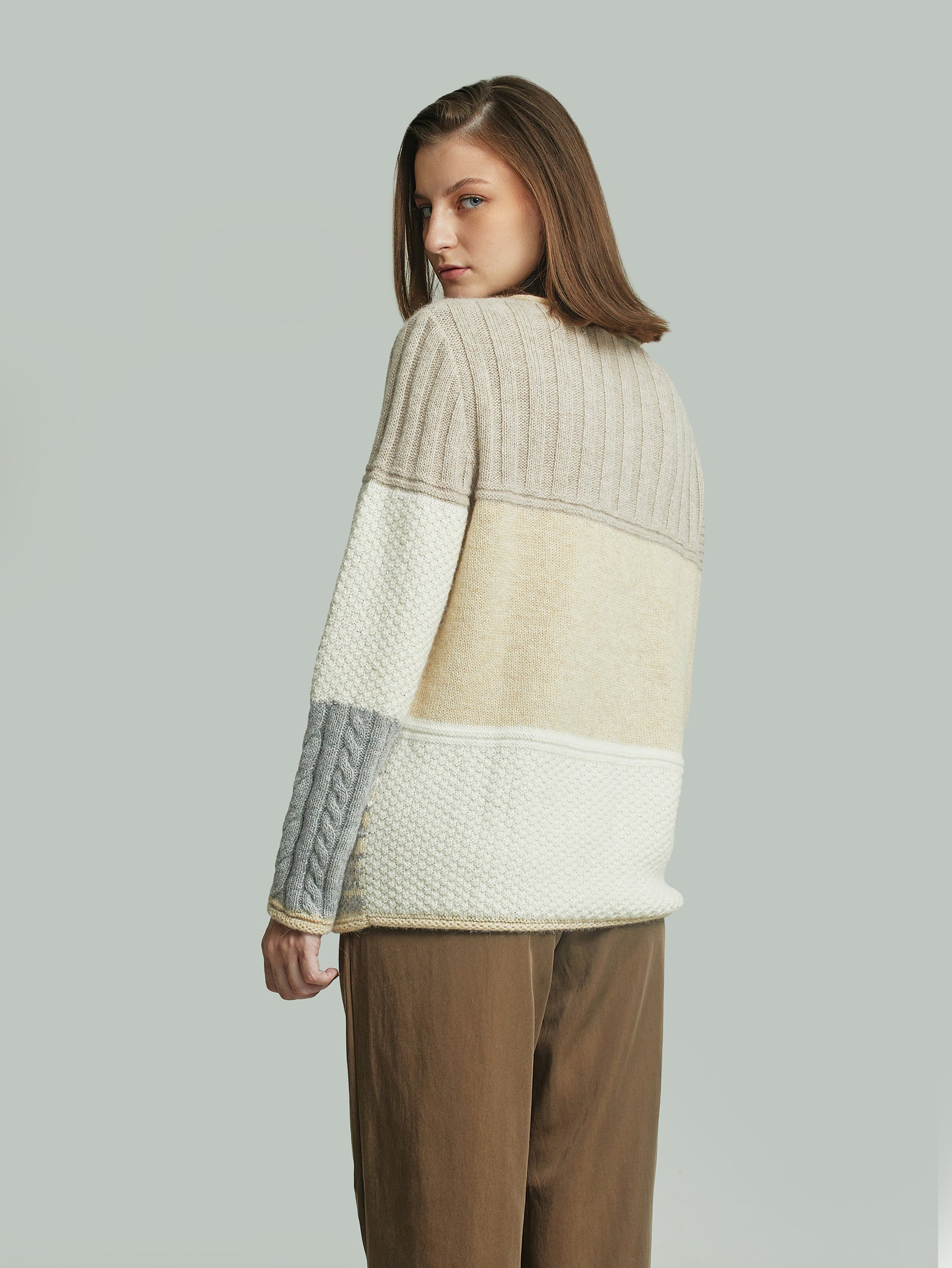 Suéter Yourself De Baby Alpaca Color Beige