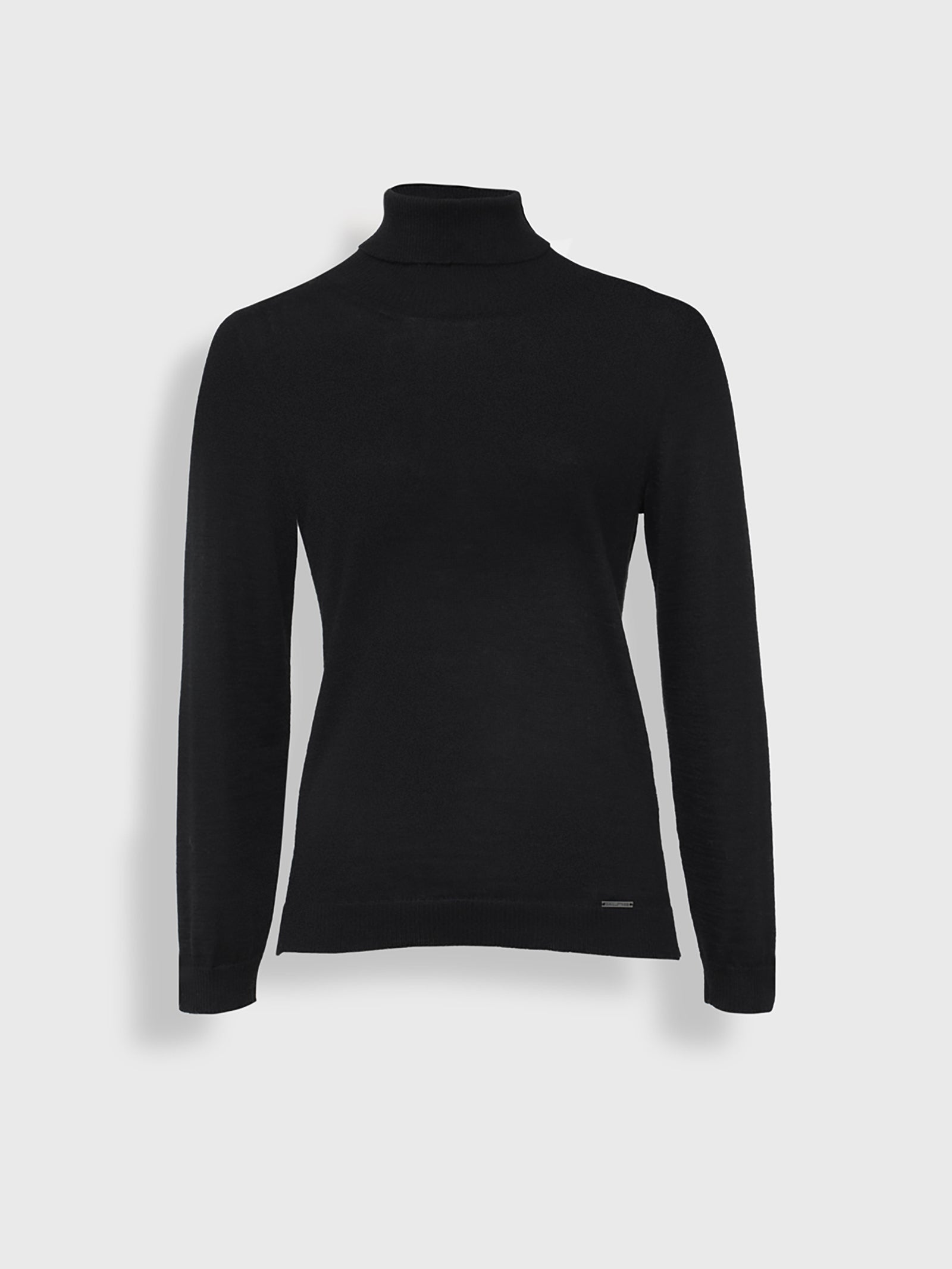 Ysola Black Sweater Baby Alpaca Color Black