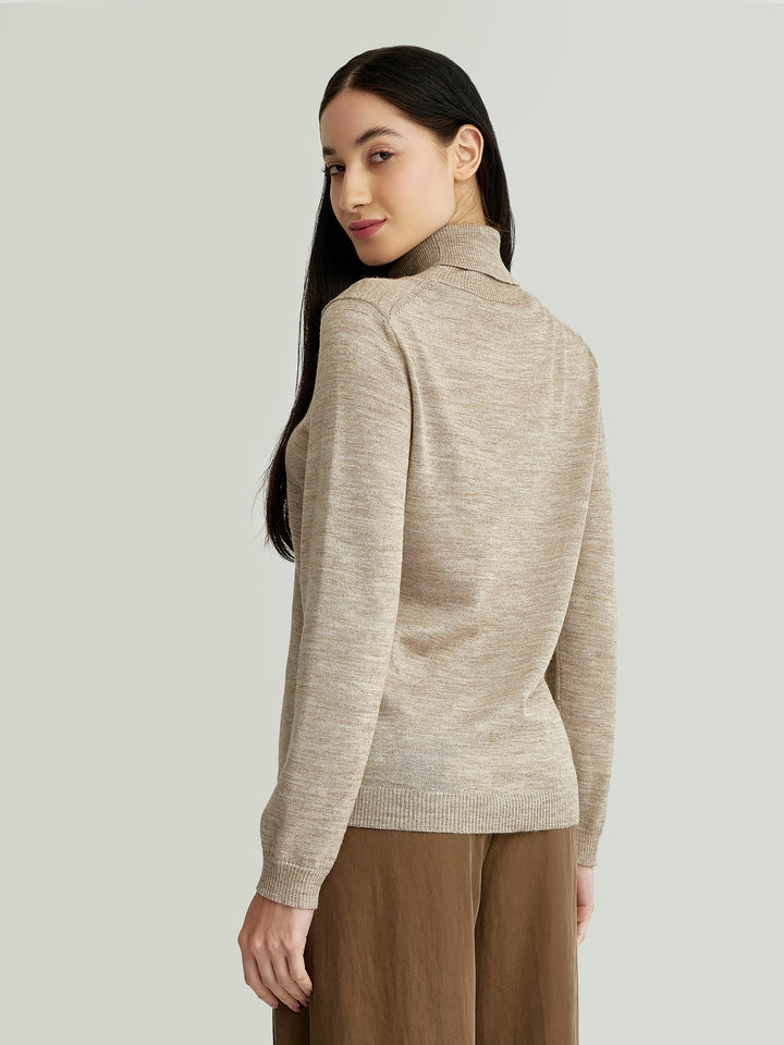 Suéter Ysola De Baby Alpaca Color Beige
