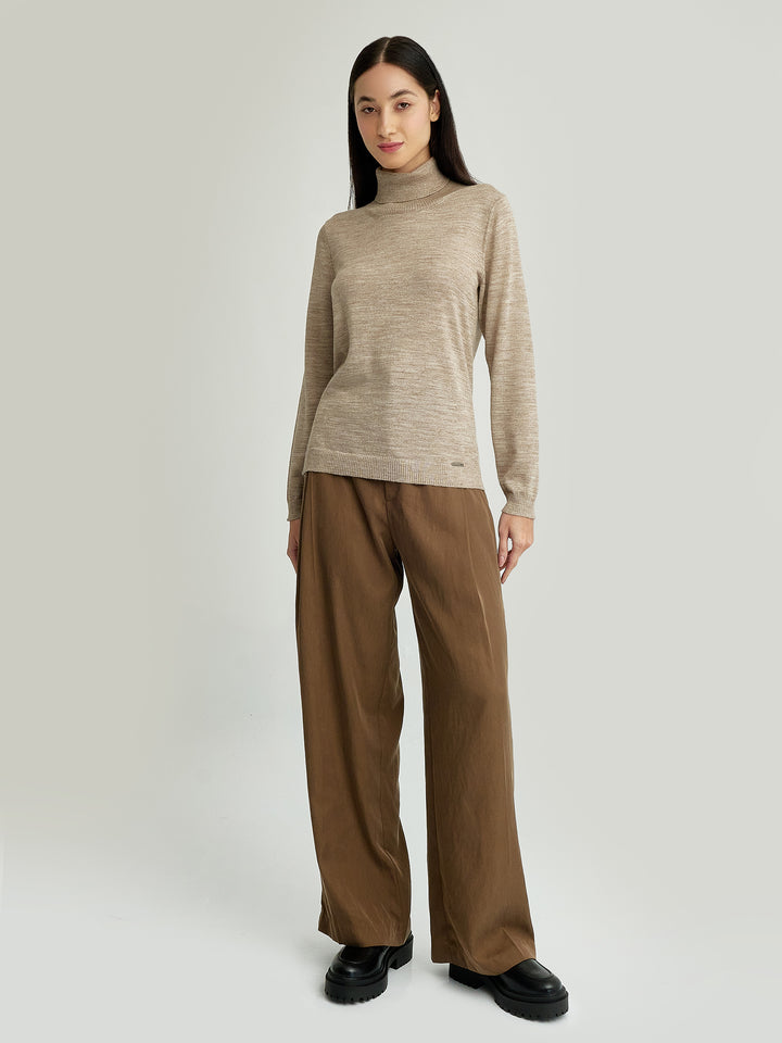 Suéter Ysola De Baby Alpaca Color Beige