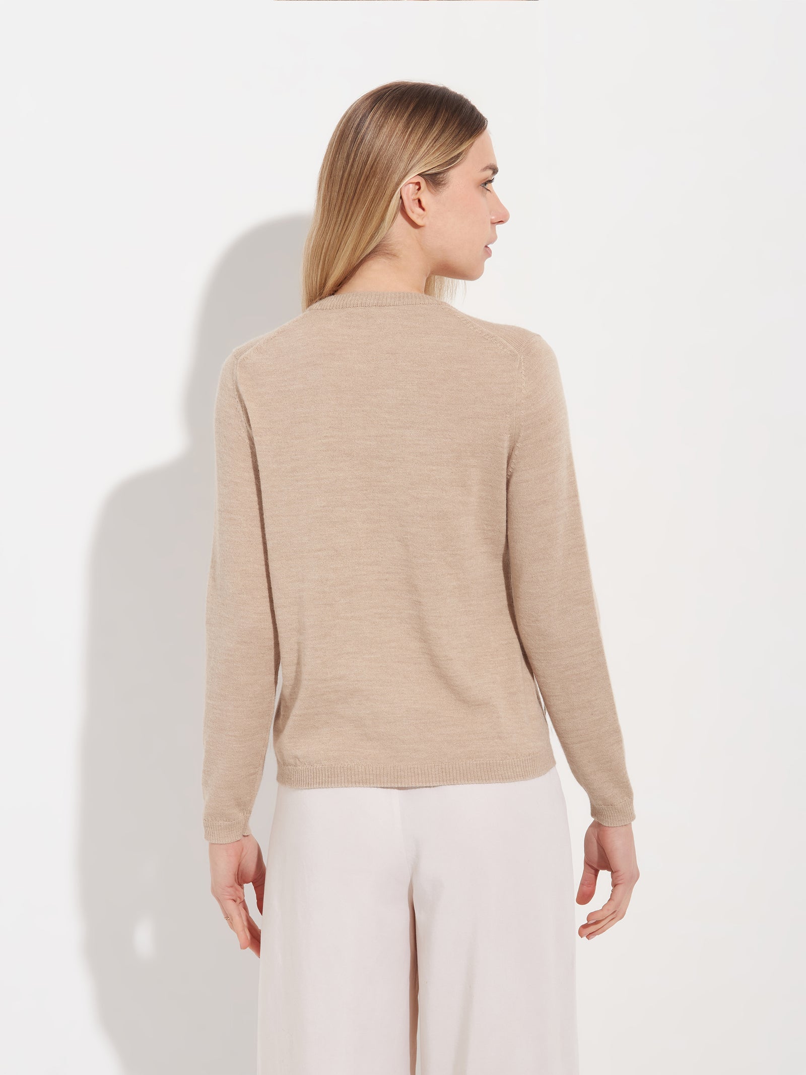 Anya Baby Alpaca Beige Sweater