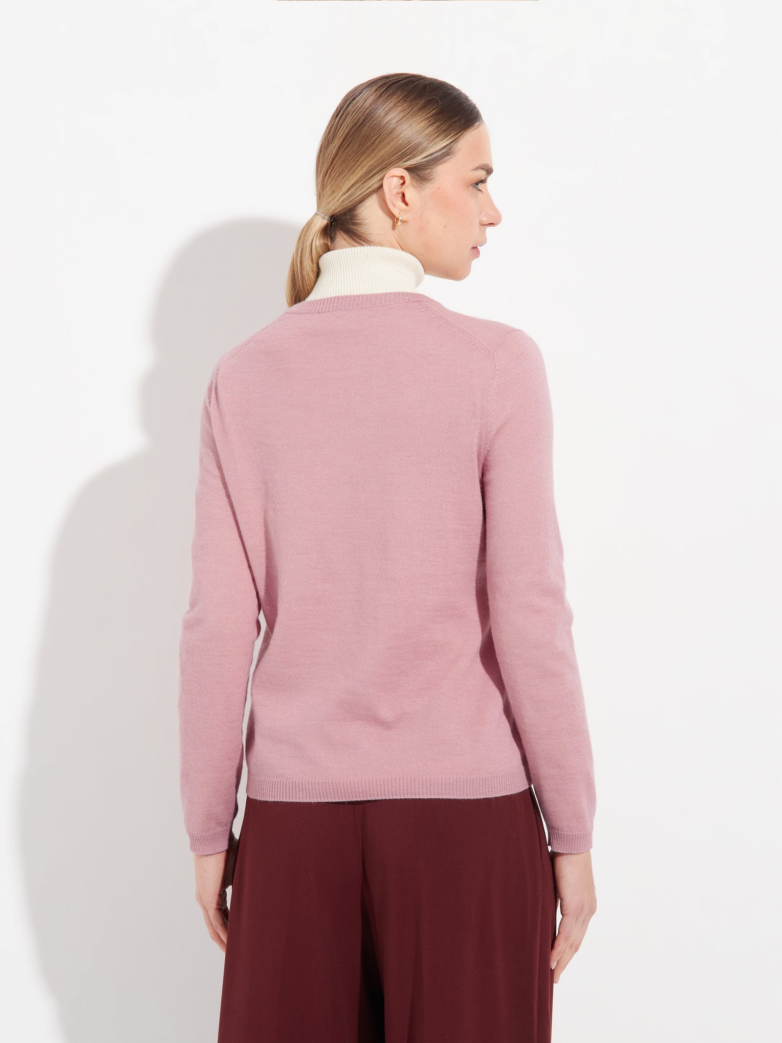 Anya Baby Alpaca Sweater in Pink