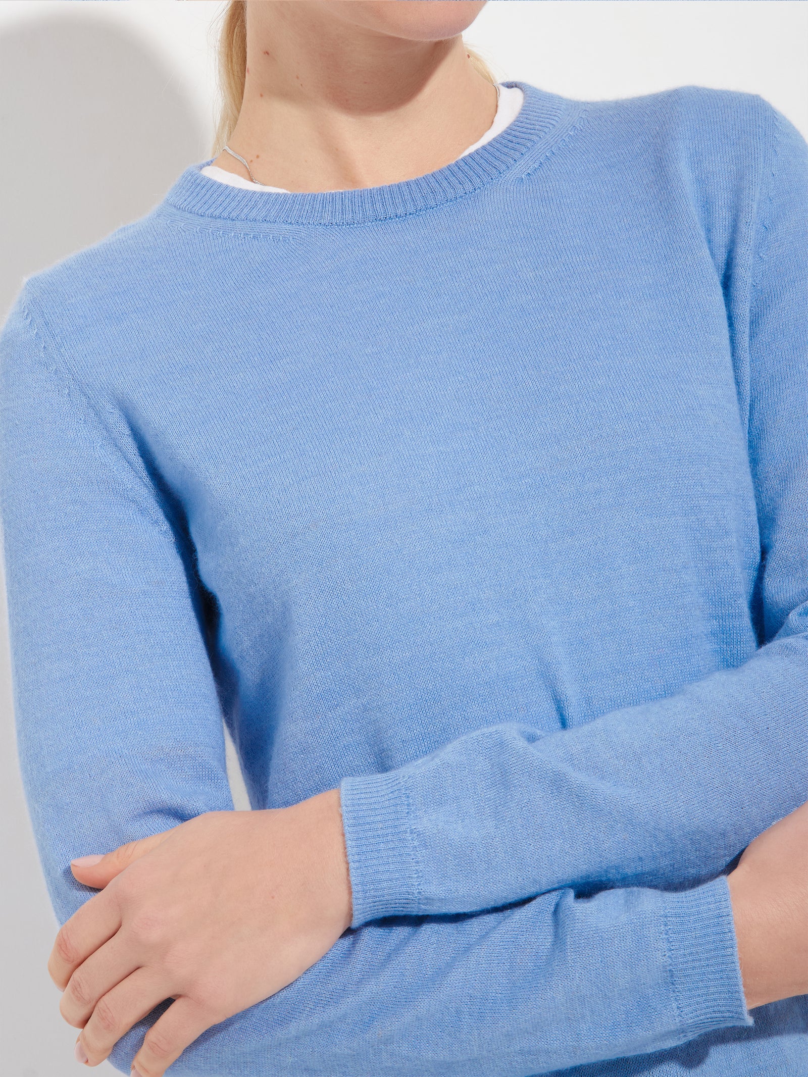 Baby Alpaca Anya Sweater Sky Blue