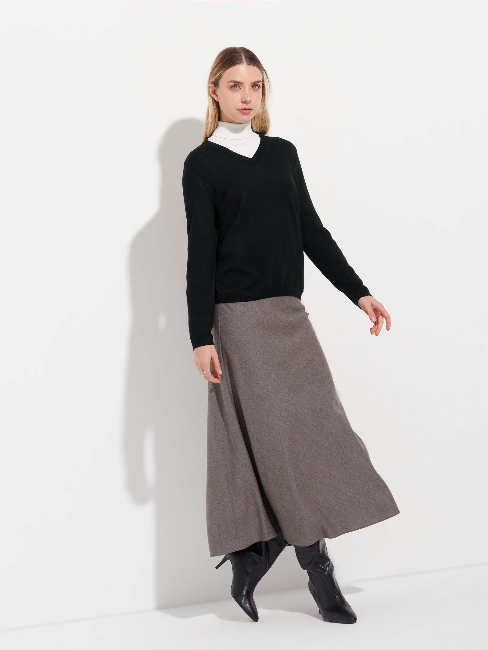 Abril Baby Alpaca Sweater Black