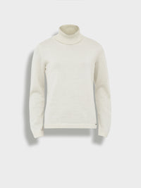 Amber White Sweater Baby Alpaca Color White