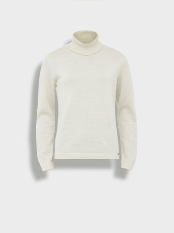 Suéter Amber De Baby Alpaca Color Blanco
