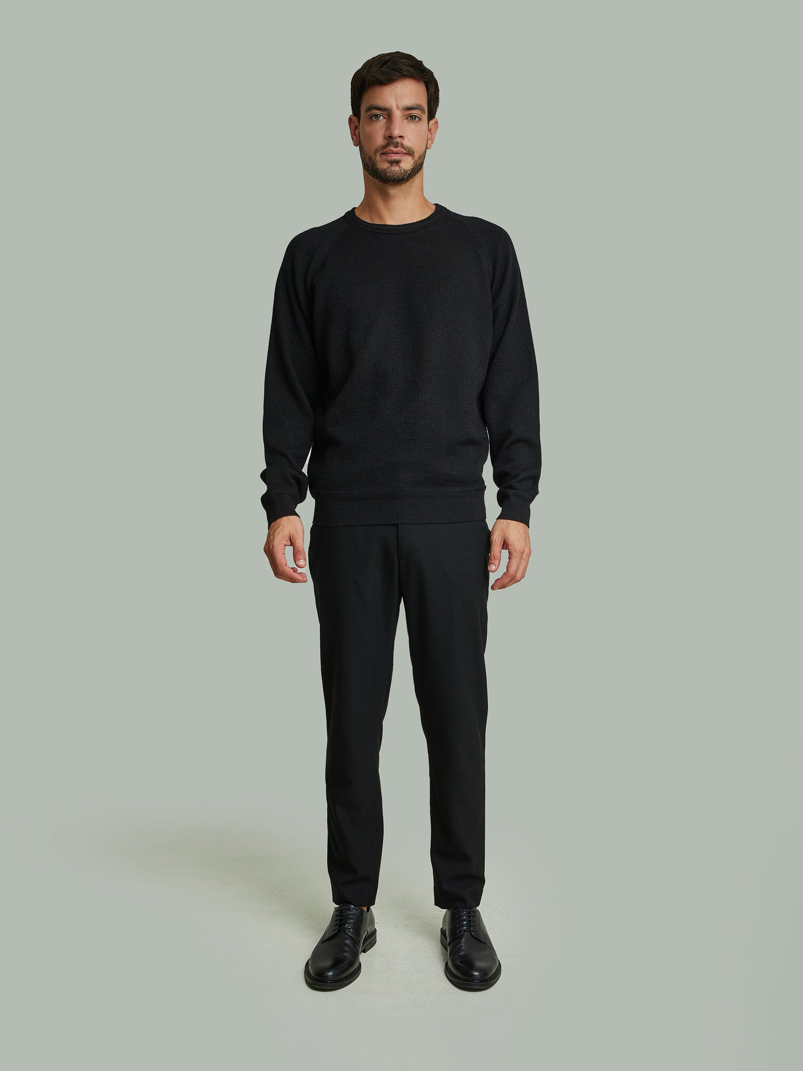 Suéter Baltimore De Baby Alpaca Color Negro