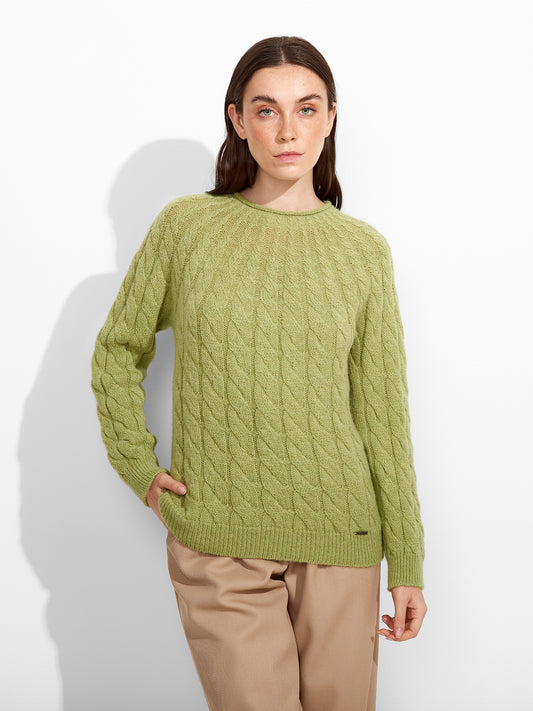 Suéter Zulema De Baby Alpaca Color Verde