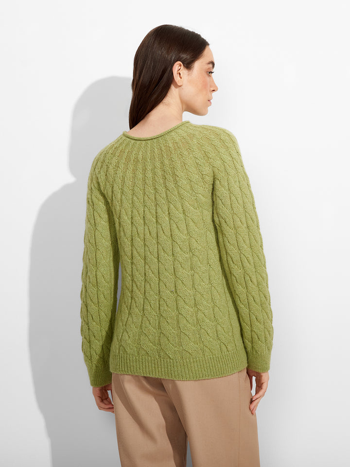 Suéter Zulema De Baby Alpaca Color Verde