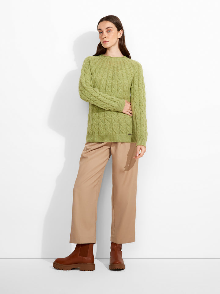 Suéter Zulema De Baby Alpaca Color Verde