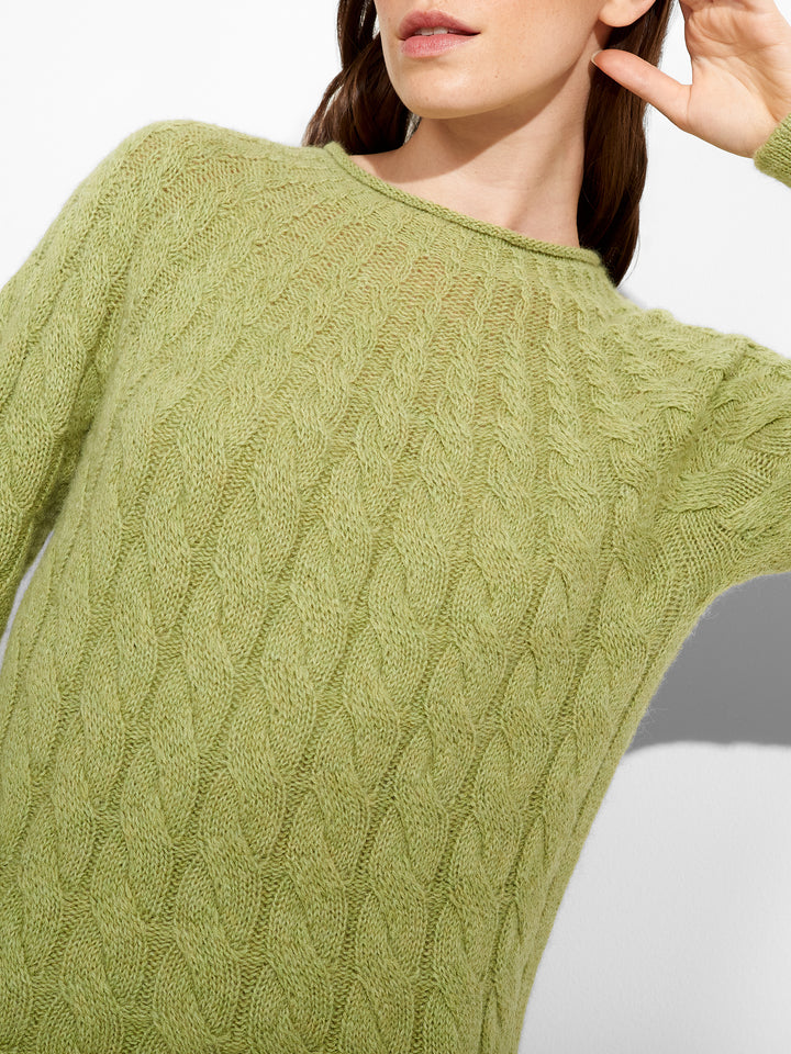 Suéter Zulema De Baby Alpaca Color Verde
