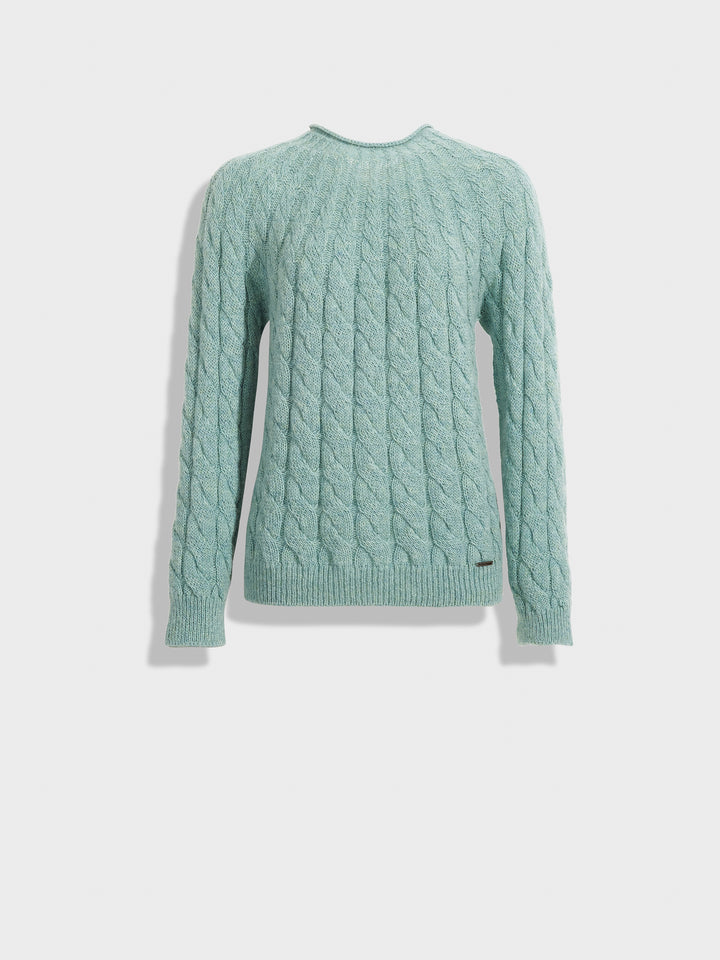 Suéter Zulema De Baby Alpaca Color Celeste