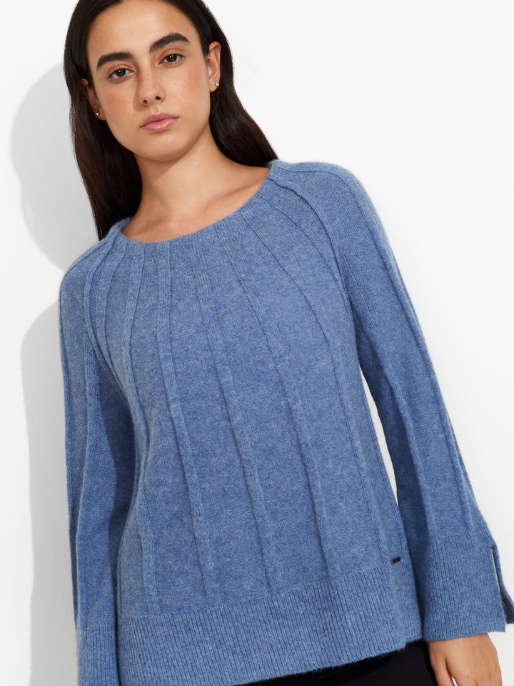 Zephir Baby Alpaca Sweater in Sky Blue