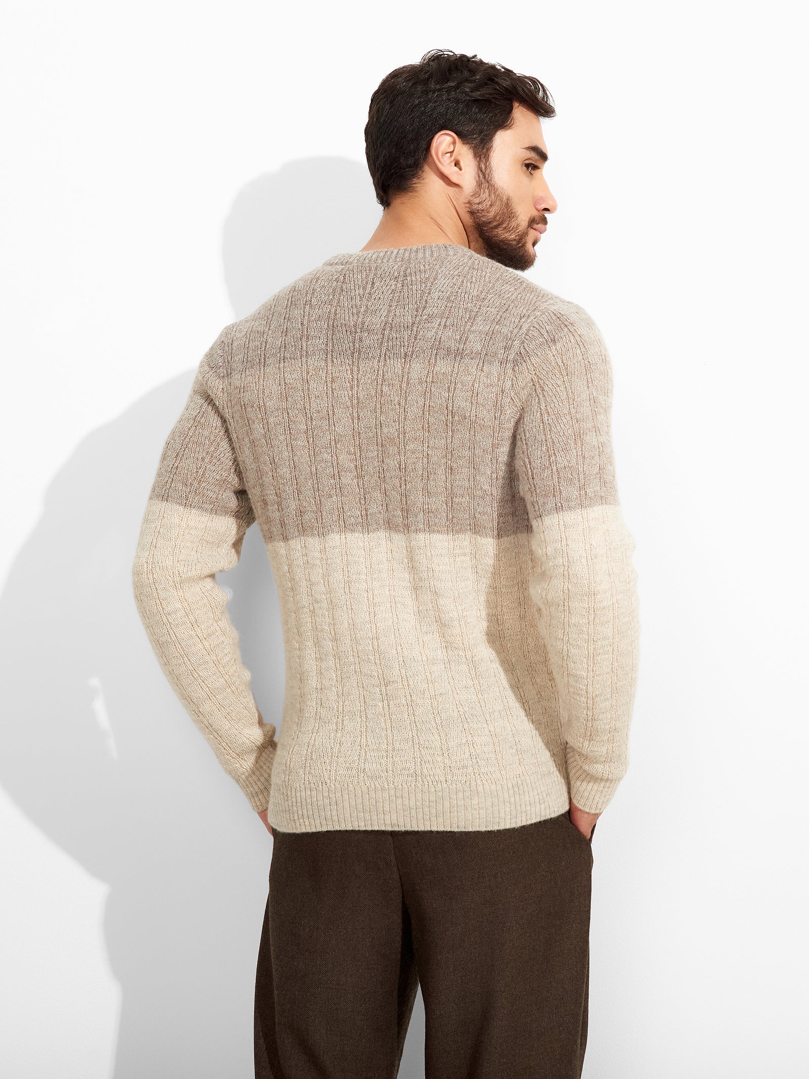 Suéter Zinal De Baby Alpaca Color Beige