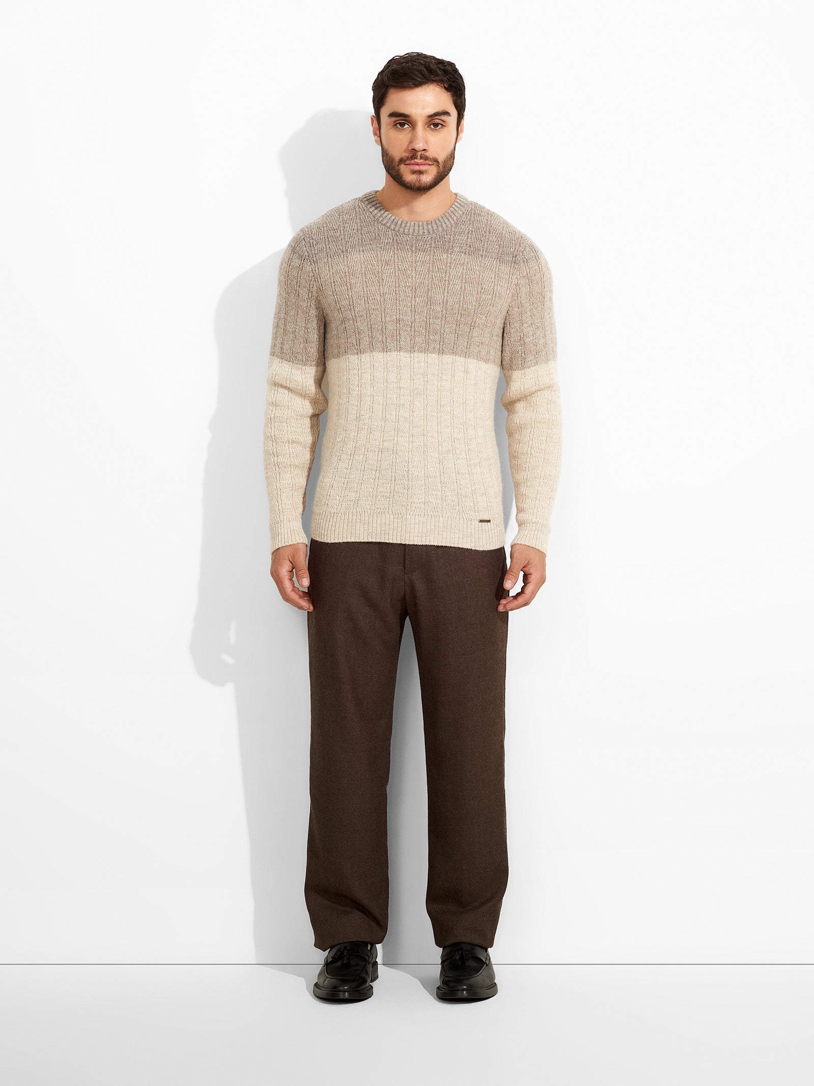 Suéter Zinal De Baby Alpaca Color Beige