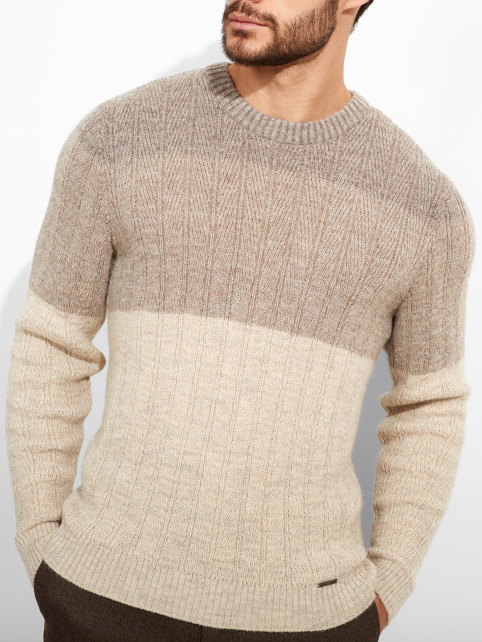 Suéter Zinal De Baby Alpaca Color Beige