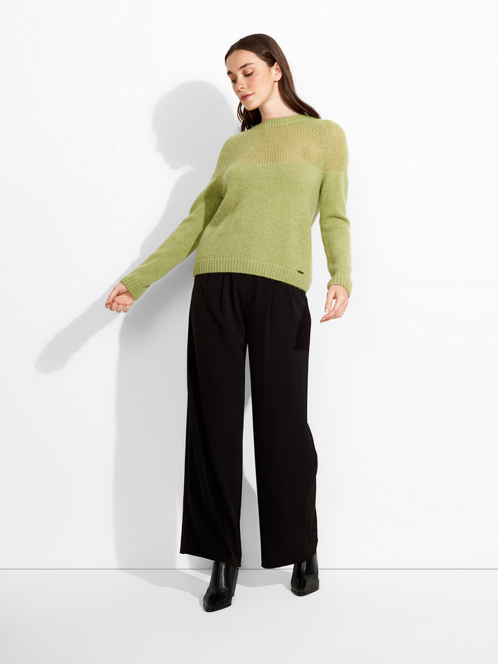 Cárdigan Zabine De Baby Alpaca Color Verde