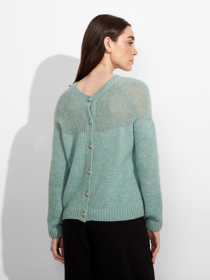 Zabine Baby Alpaca Cardigan in Sky Blue
