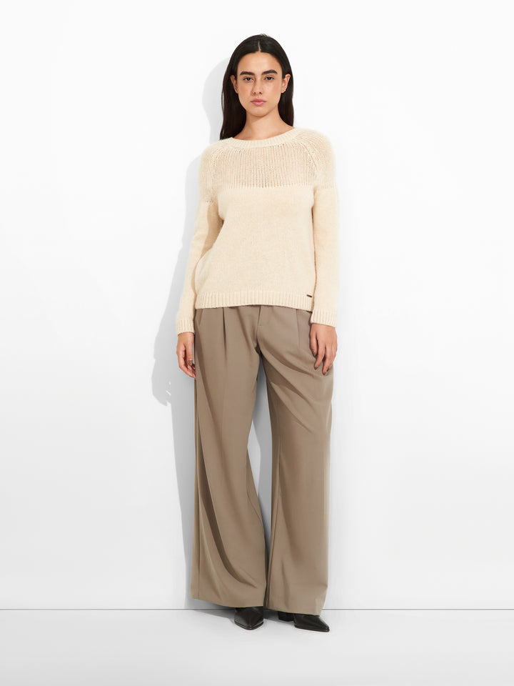 Zabine Beige Baby Alpaca Cardigan