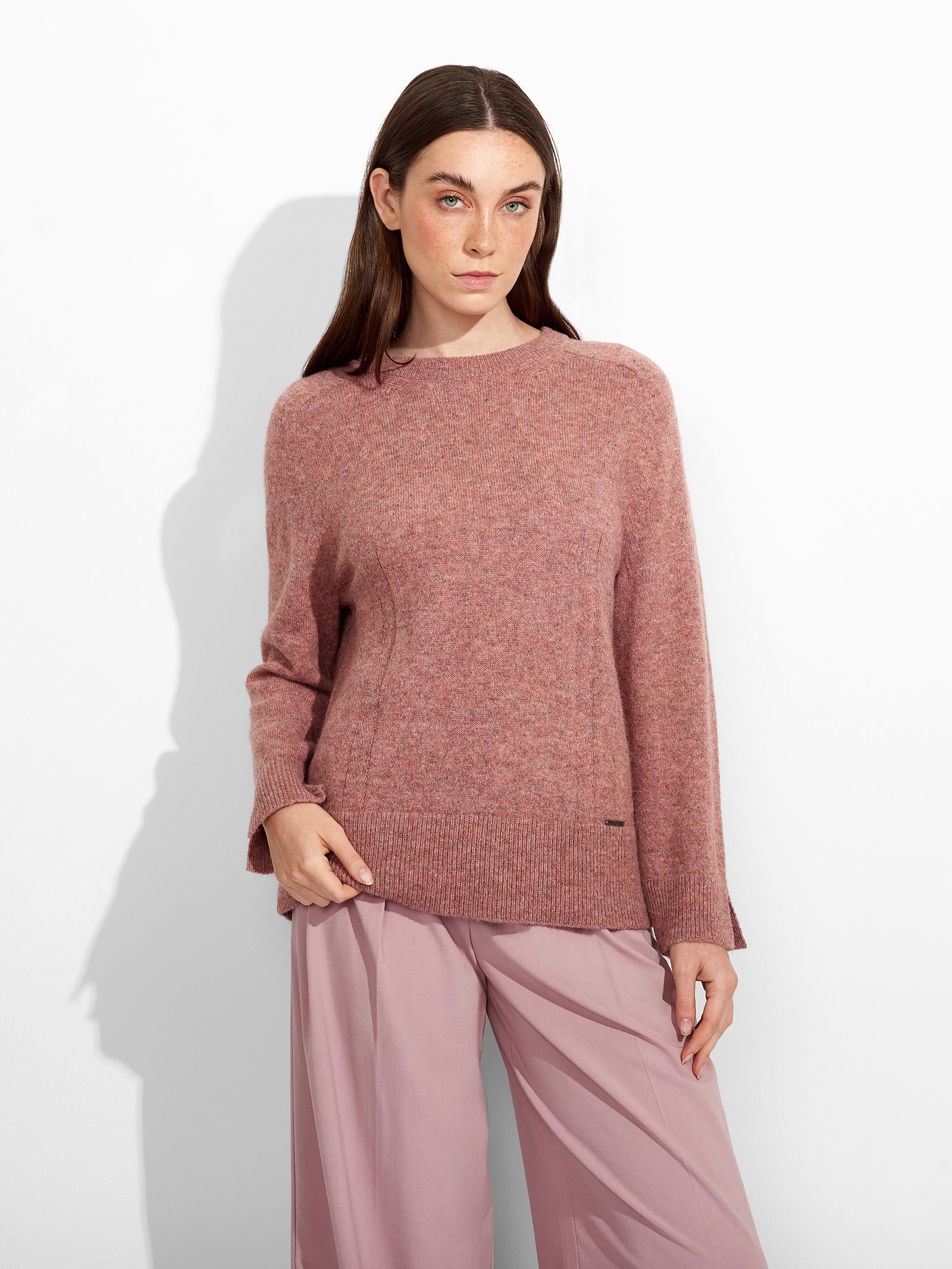Suéter Zia De Baby Alpaca Color Rosado