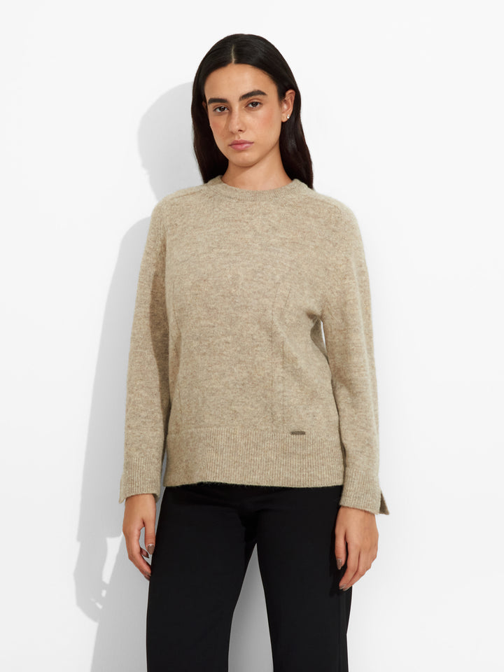 Zia Baby Alpaca Beige Sweater