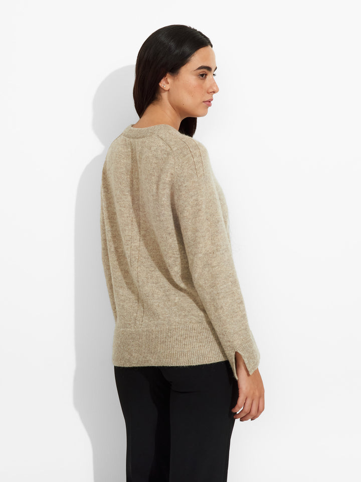 Zia Baby Alpaca Beige Sweater