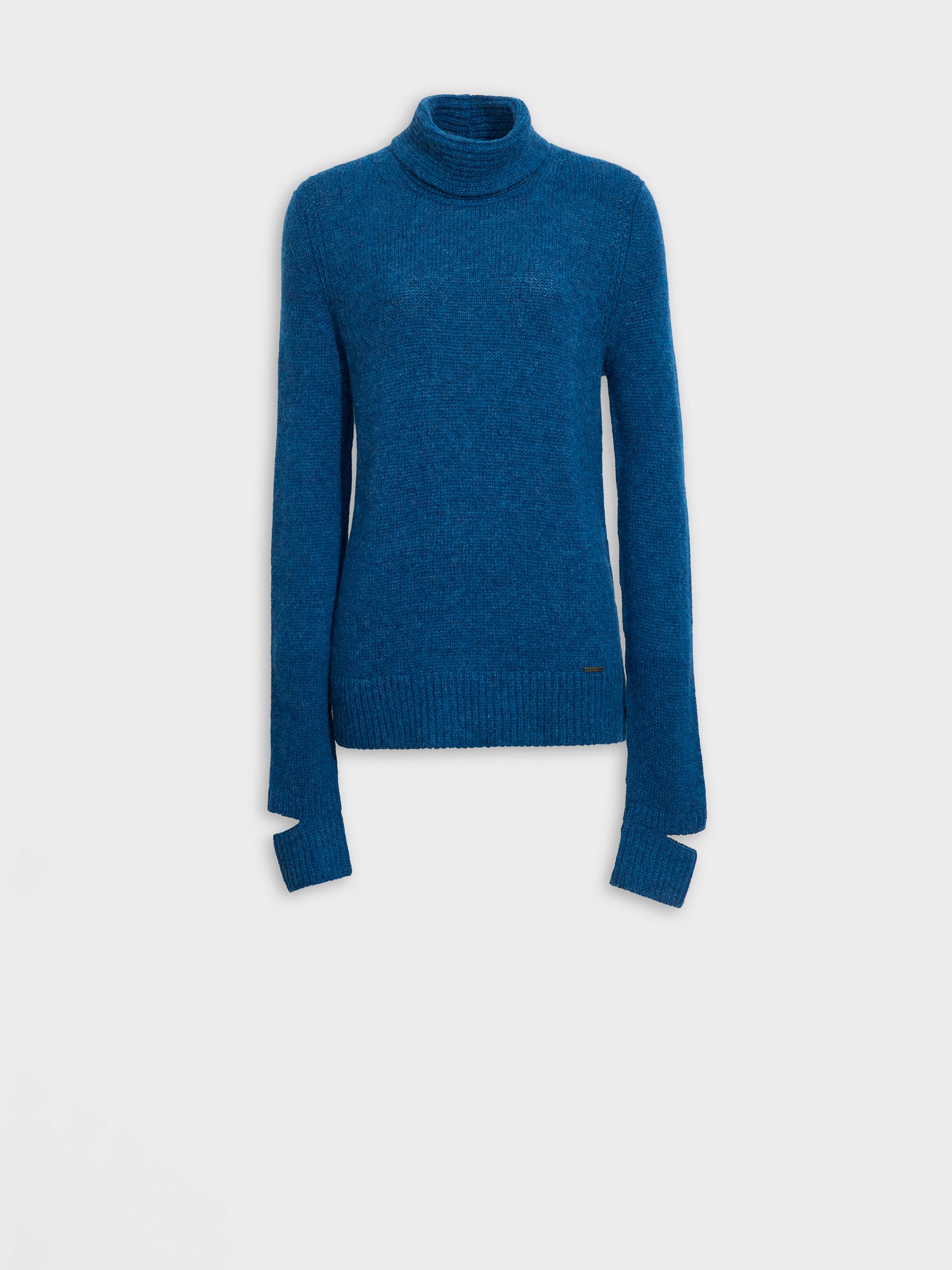 Zero Baby Alpaca Sweater in Blue