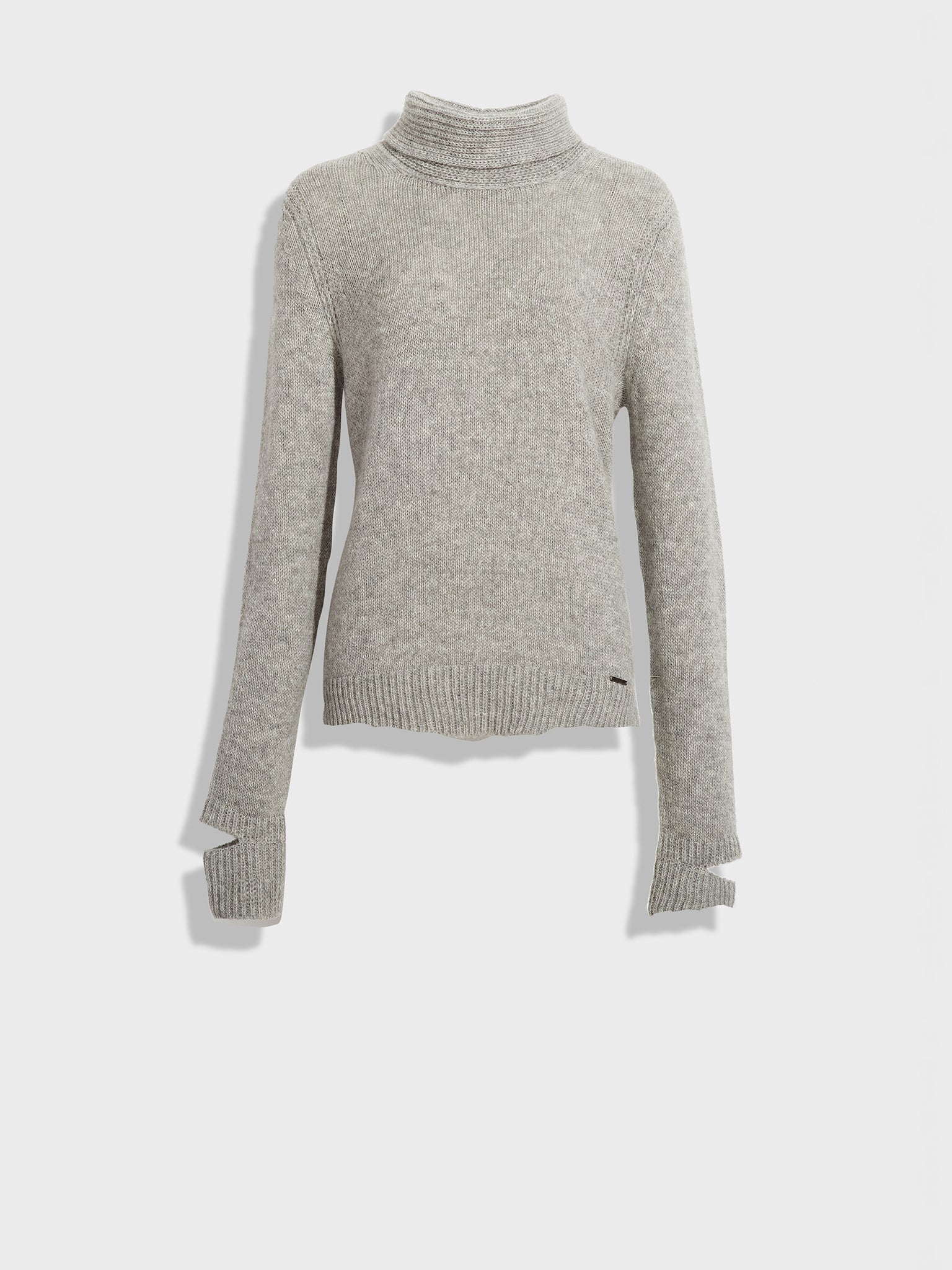 Suéter Zero De Baby Alpaca Color Gris