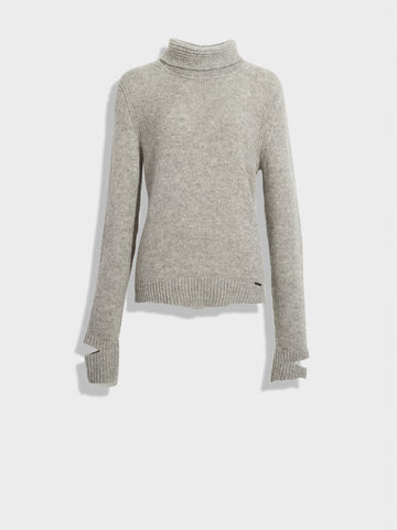 Suéter Zero De Baby Alpaca Color Gris