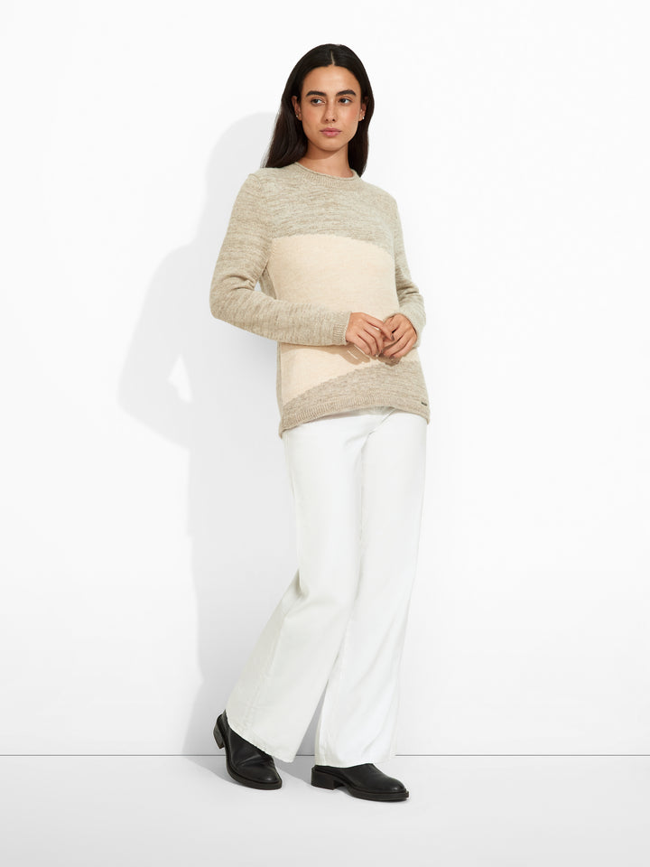 Zoe Baby Alpaca Beige Sweater