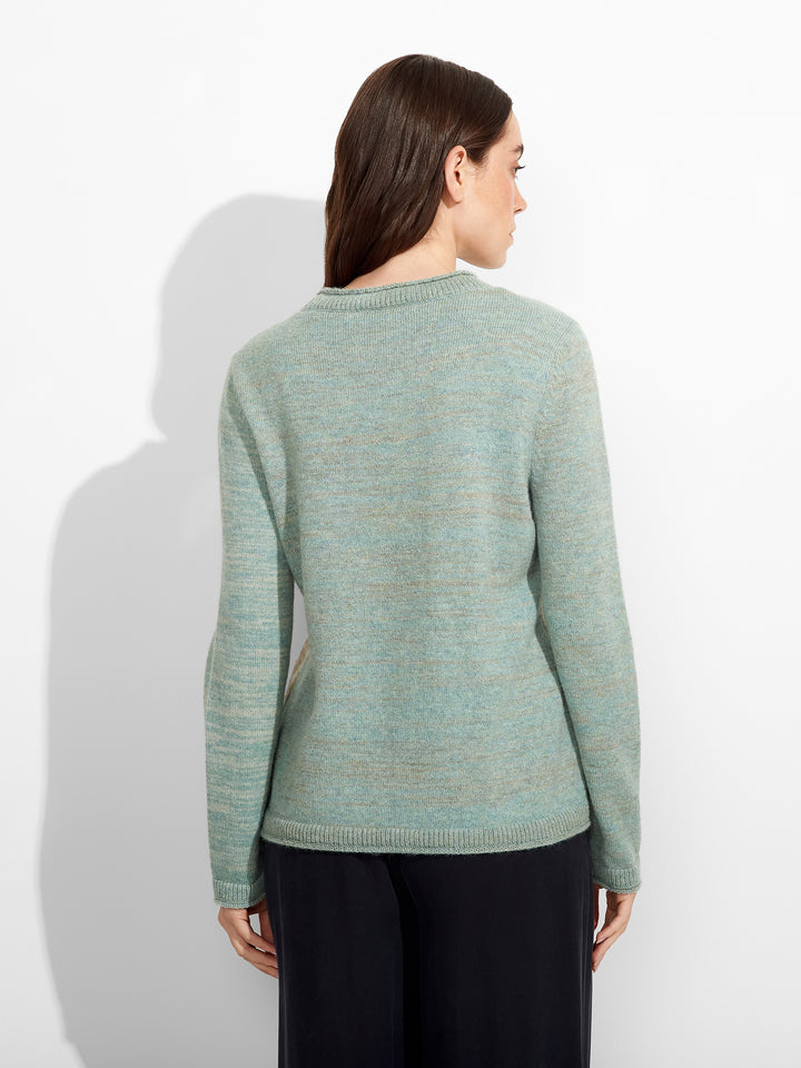 Suéter Zoe De Baby Alpaca Color Celeste