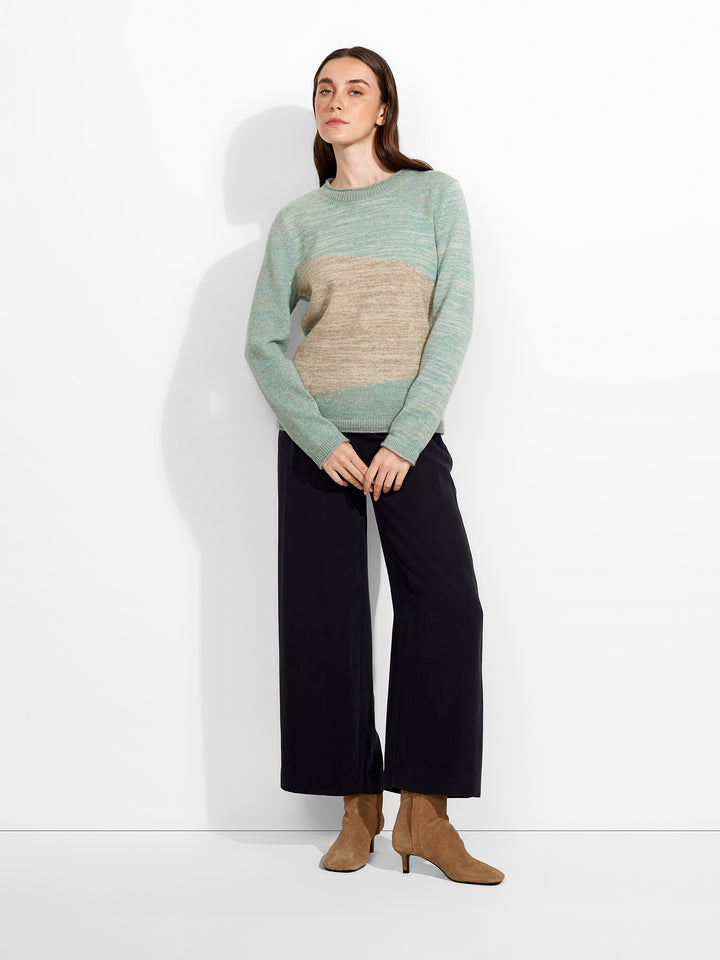 Suéter Zoe De Baby Alpaca Color Celeste