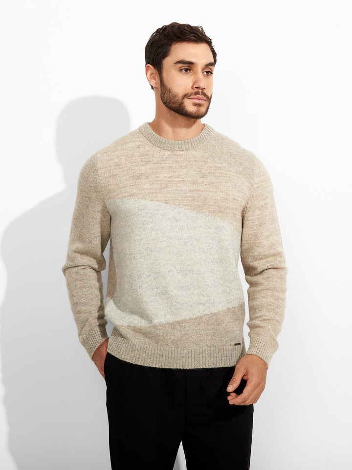 Suéter Zoe De Baby Alpaca Color Beige