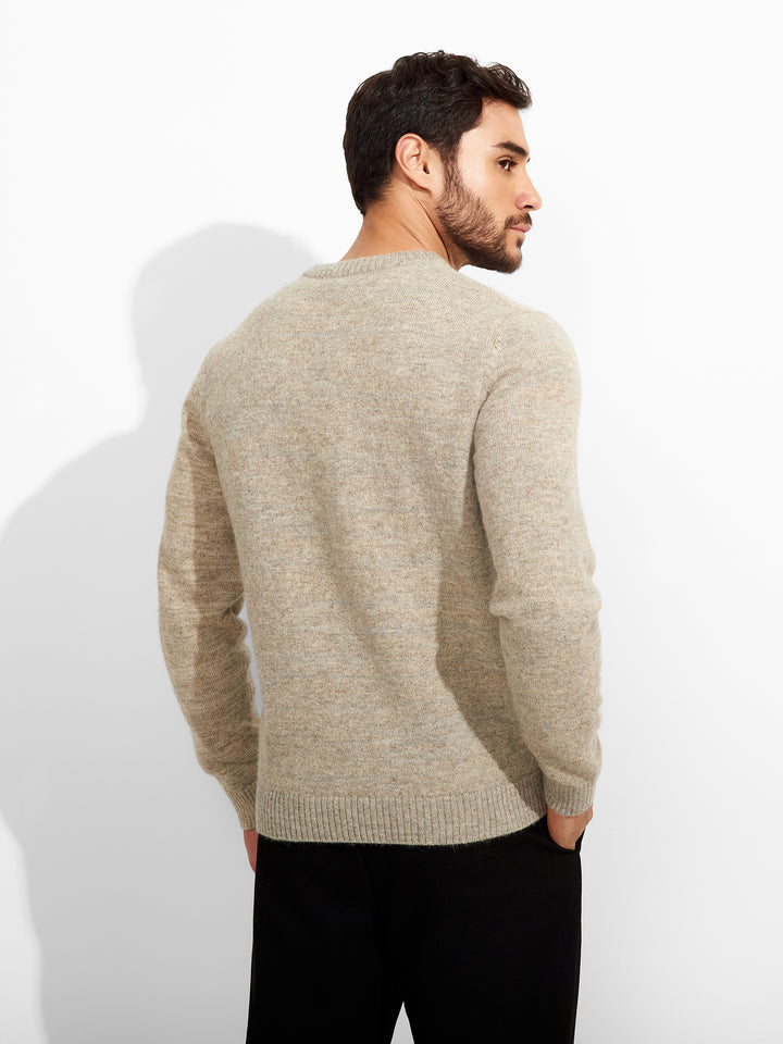 Suéter Zoe De Baby Alpaca Color Beige