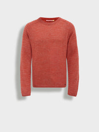 Zwei Orange Sweater Baby Alpaca Color Orange