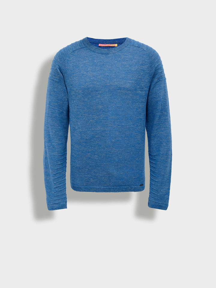 Suéter Zwei  De Baby Alpaca Color Azul