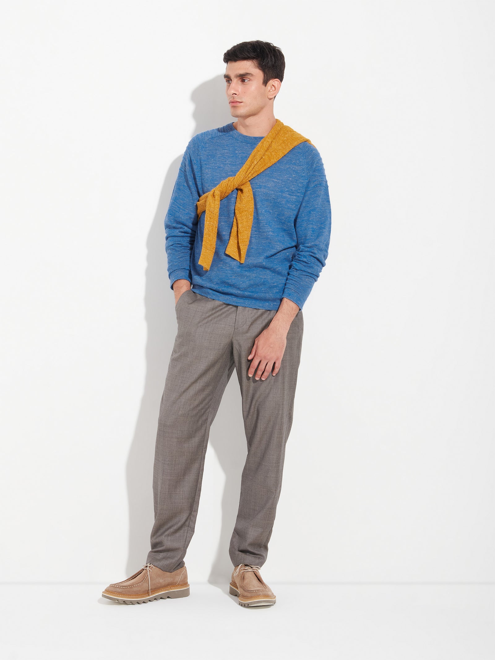 Zwei Sweater Baby Alpaca Color Blue