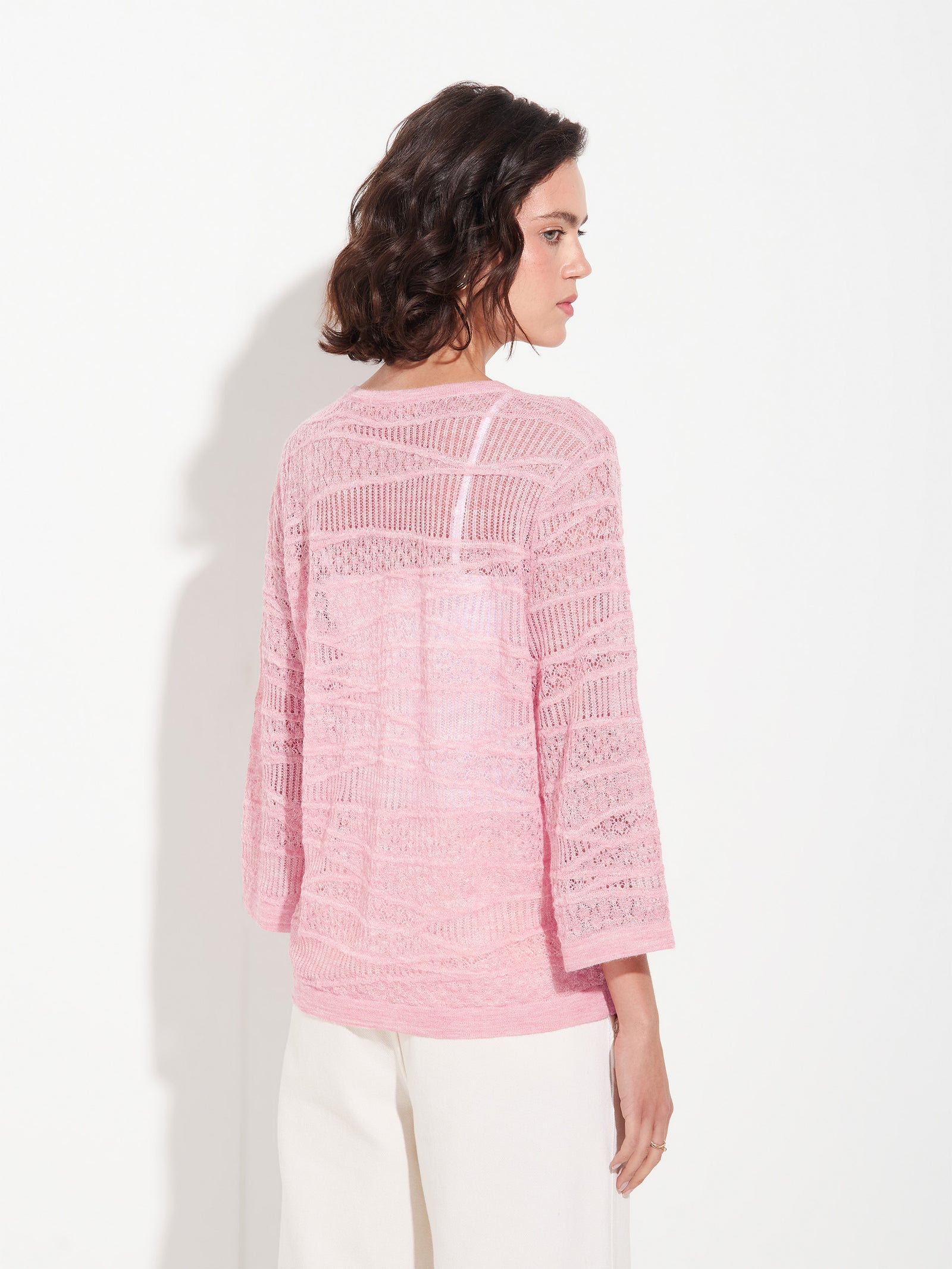 Suéter Zample De Baby Alpaca Color Rosado