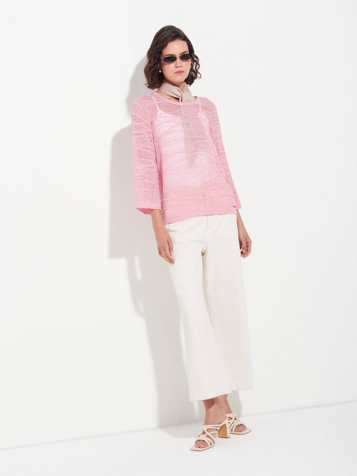 Zample Baby Alpaca Pink Sweater