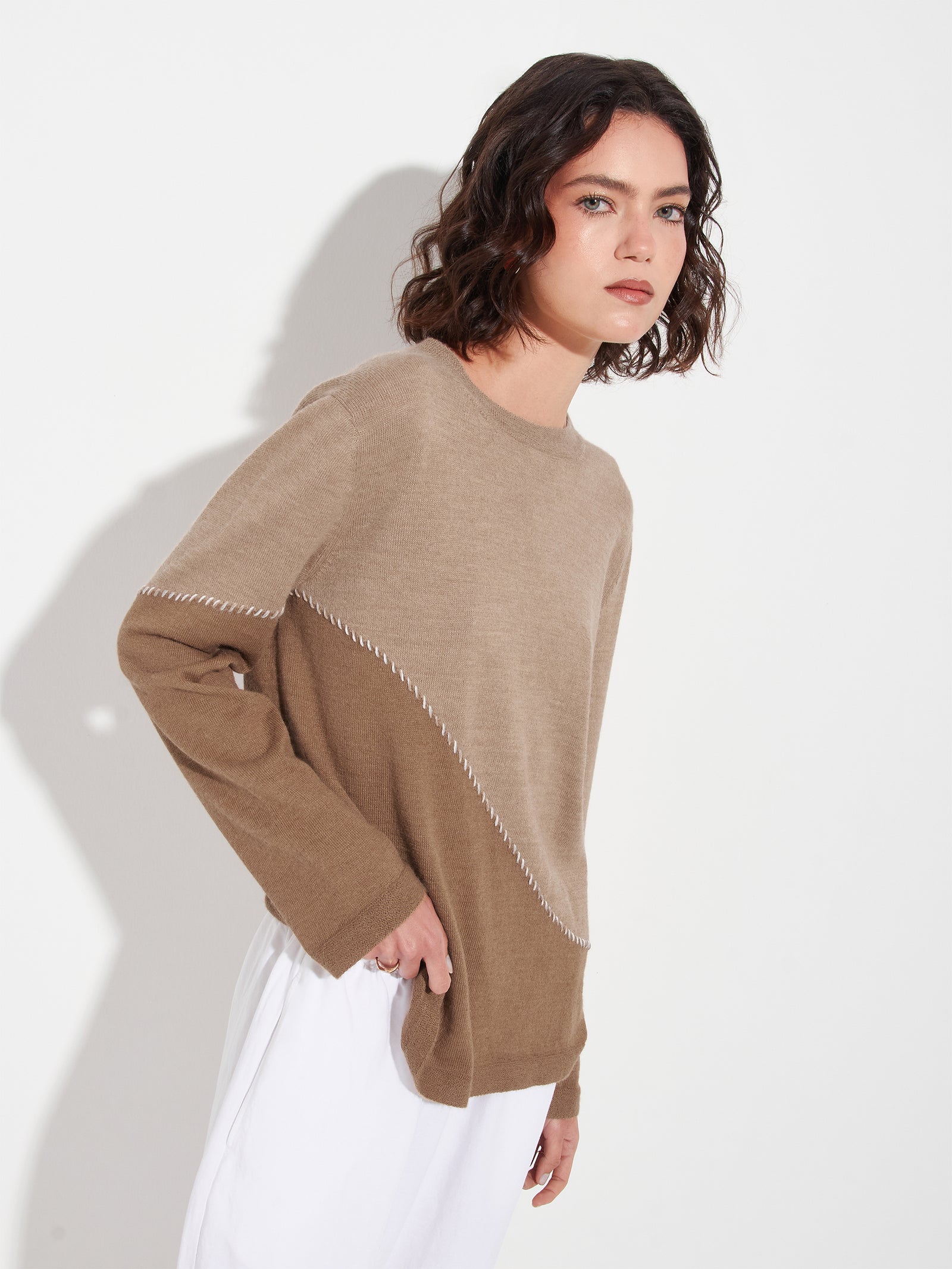 Basilea Baby Alpaca Sweater Camel