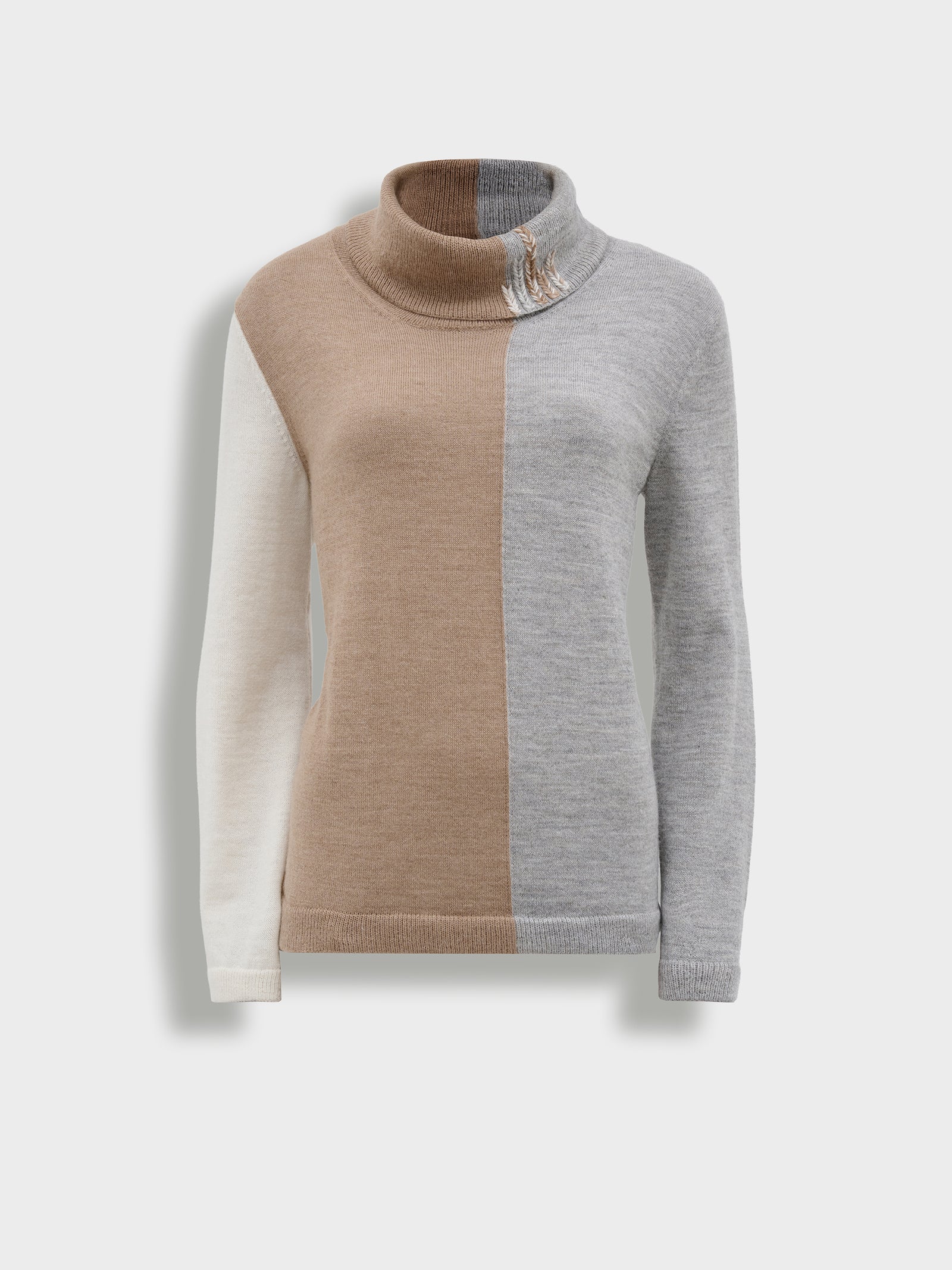 Suéter Bergamo De Baby Alpaca Color Beige