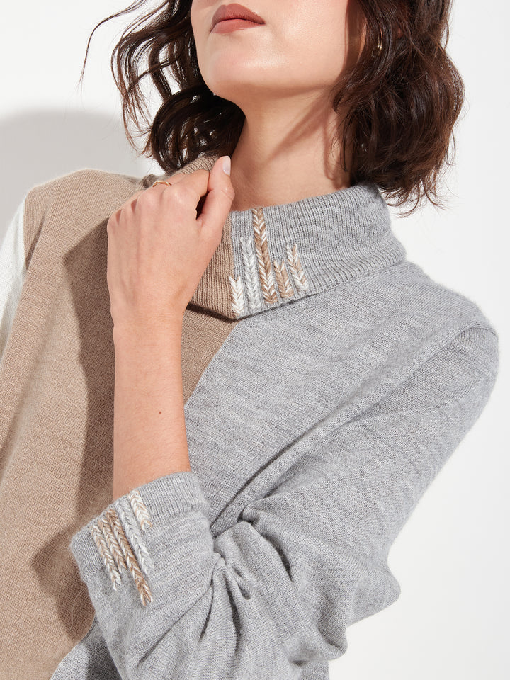 Bergamo Beige Baby Alpaca Sweater