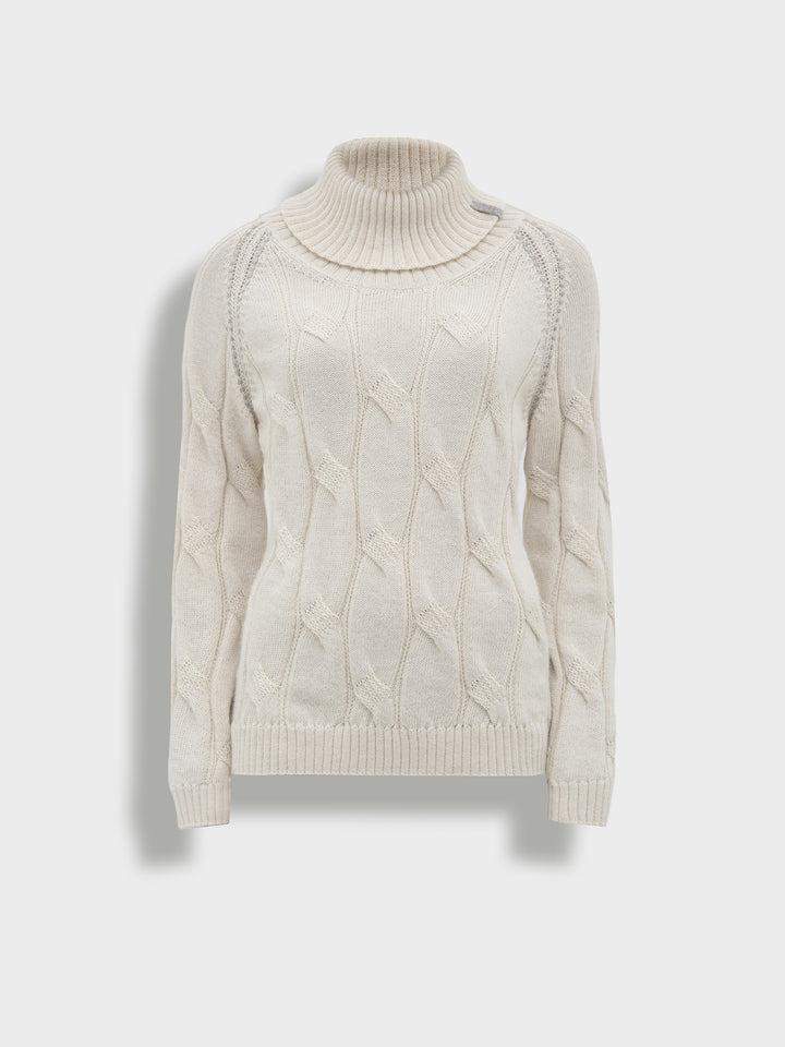 Bettina Baby Alpaca Sweater in Beige